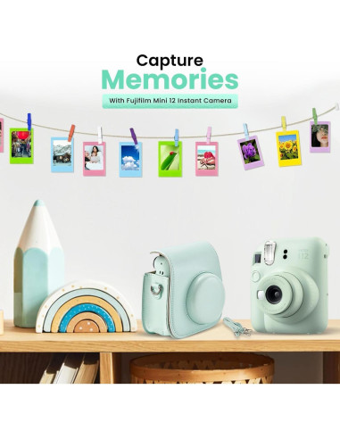 Cámara Instantánea Fujifilm INSTAX Mini 12 Verde Menta + Accesorios