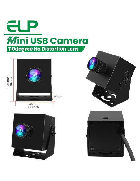 Cámara USB ELP 12MP Gran Angular 1080P 120fps para PC Cámara USB ELP 12MP Gran Angular 1080P 120fps para PC
