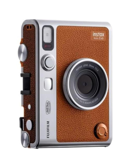 Cámara Instantánea Híbrida Fujifilm INSTAX Mini EVO Marrón + Película 60 Exposiciones + Tarjeta 128GB Cámara Instantánea Híbrida Fujifilm INSTAX Mini EVO Marrón + Película 60 Exposiciones + Tarjeta 128GB