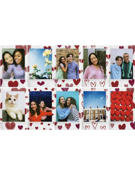 Película Instantánea Fujifilm Instax Mini Corazón - 20 Tiros Película Instantánea Fujifilm Instax Mini Corazón - 20 Tiros
