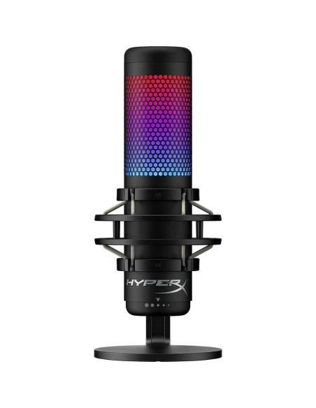 Micrófono de Condensador USB HyperX QuadCast S RGB - Negro Micrófono de Condensador USB HyperX QuadCast S RGB - Negro