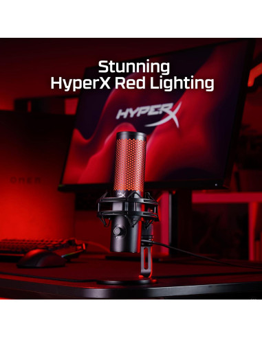 Micrófono USB HyperX QuadCast 2 para Juegos y Streaming - Negro