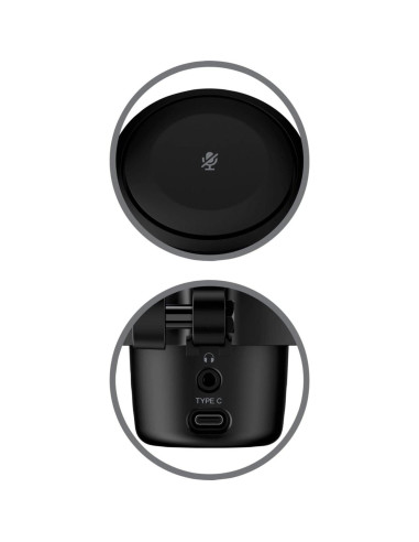 Micrófono USB HyperX DuoCast Omnidireccional RGB Negro