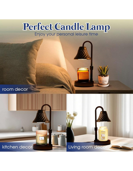 Lámpara Calentadora de Velas Banbanda Ajustable 70W Negro Lámpara Calentadora de Velas Banbanda Ajustable 70W Negro