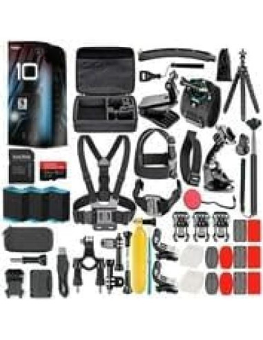 Cámara de Acción GoPro HERO10 Negra 5.3K 23MP Impermeable