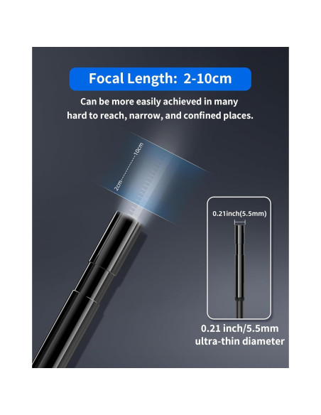 Cámara Borescope T TAKMLY 5.5mm HD con Luz y Cable 5m Cámara Borescope T TAKMLY 5.5mm HD con Luz y Cable 5m