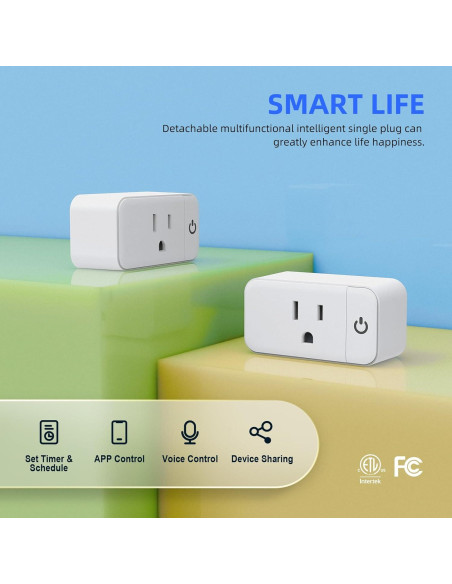 Enchufe Inteligente WiFi Junlit 15A Control por Voz Enchufe Inteligente WiFi Junlit 15A Control por Voz