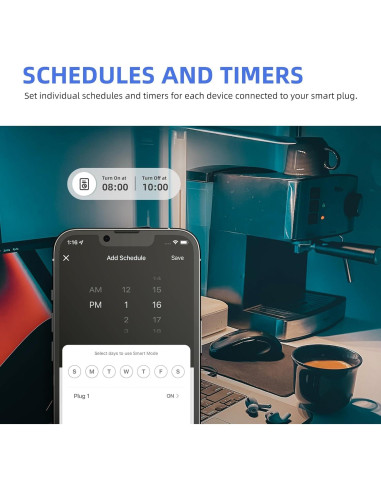 Enchufe Inteligente WiFi Junlit 15A Control por Voz