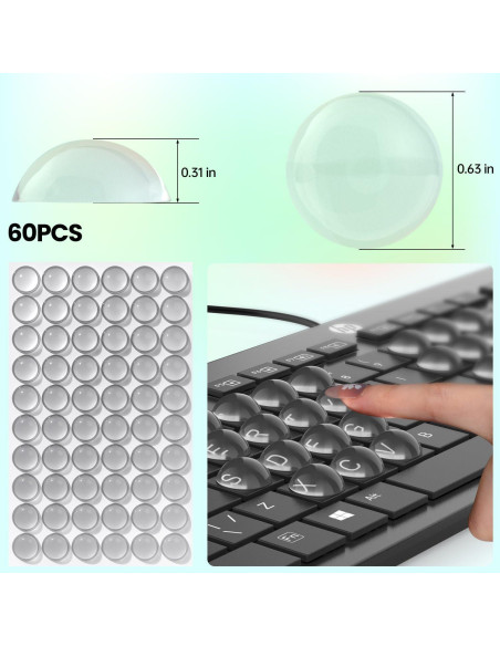 Sticker de Teclado de Vidrio CaseBuy 60 Paquete Ultra Claro Sticker de Teclado de Vidrio CaseBuy 60 Paquete Ultra Claro