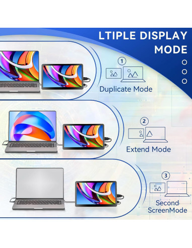 Monitor HDMI 7" KST 800x480 con Carcasa para Raspberry Pi
