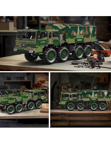 Vehículo Militar Pesado Mould King 20039 RC 4733 Piezas