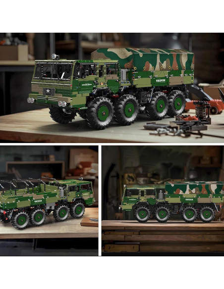 Vehículo Militar Pesado Mould King 20039 RC 4733 Piezas Vehículo Militar Pesado Mould King 20039 RC 4733 Piezas
