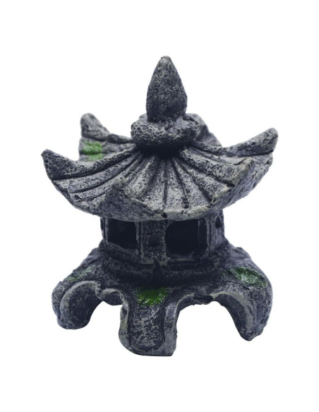 Estatua Pagoda Zen Saim de Resina para Jardín y Acuario Estatua Pagoda Zen Saim de Resina para Jardín y Acuario