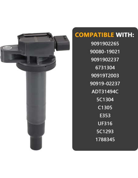 Bobina de Encendido Erovisch UF316 - Compatible Toyota y Scion Bobina de Encendido Erovisch UF316 - Compatible Toyota y Scion