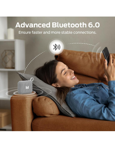 Altavoz Bluetooth Portátil Monster D135 Gris, Impermeable IPX7