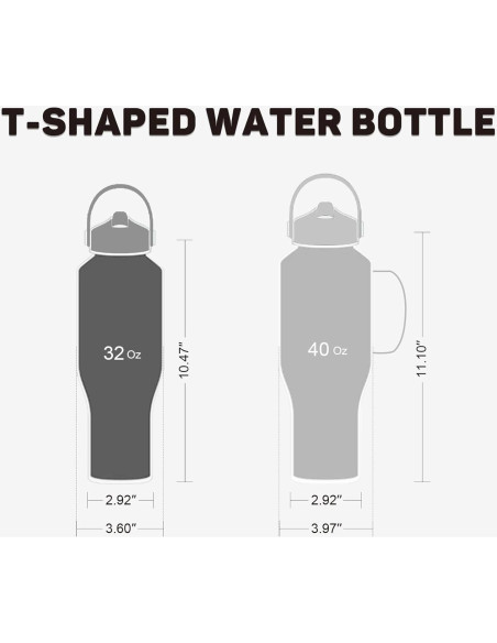 Botella de Agua Aislada ABOTOCUP 0.94L con Popote y Tapa Botella de Agua Aislada ABOTOCUP 0.94L con Popote y Tapa