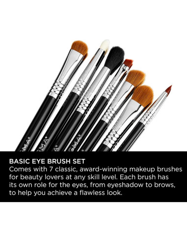 Conjunto de Brochas de Maquillaje para Ojos Sigma Beauty - 7 Piezas
