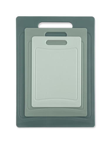 Juego de 3 Tablas de Cortar Antideslizantes COOK WITH COLOR Menta