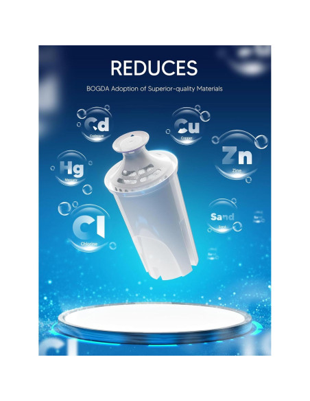 Filtros de Agua BOGDA para Jarras Brita - 6 Unidades Filtros de Agua BOGDA para Jarras Brita - 6 Unidades