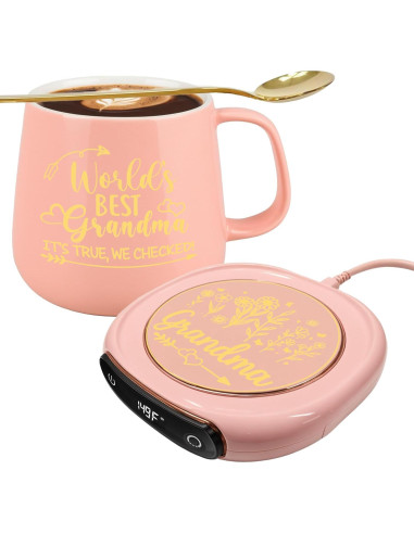 Calentador de Taza Eléctrico Dolficy con Taza para Abuela