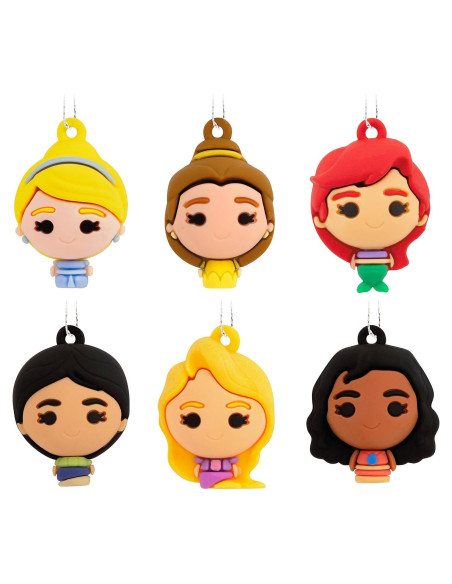 Adornos Navideños Miniatura Hallmark Princesas Disney Set 6 Adornos Navideños Miniatura Hallmark Princesas Disney Set 6