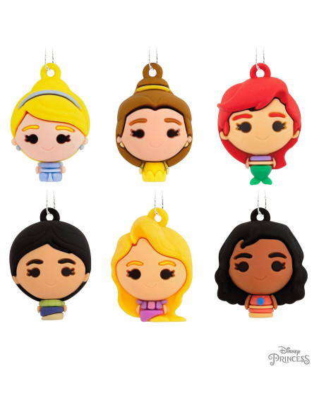 Adornos Navideños Miniatura Hallmark Princesas Disney Set 6 Adornos Navideños Miniatura Hallmark Princesas Disney Set 6