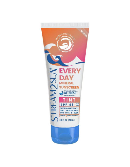 Protector Solar Mineral Tinte Diario Stream2Sea SPF 45 85g Protector Solar Mineral Tinte Diario Stream2Sea SPF 45 85g
