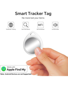 Etiqueta de Seguimiento Bluetooth BiYiQi BY-Air Tracker Blanca 2