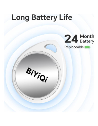 Etiqueta de Seguimiento Bluetooth BiYiQi BY-Air Tracker Blanca