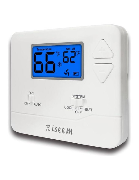 Termostato No Programable Riseem STN601 Azul 24V DIY Fácil Termostato No Programable Riseem STN601 Azul 24V DIY Fácil