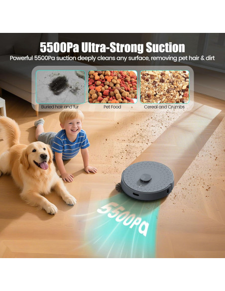Aspiradora Robot AIRROBO T25+C con Autovaciado y Mapeo LDS Aspiradora Robot AIRROBO T25+C con Autovaciado y Mapeo LDS