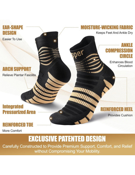 Calcetines de Compresión de Cobre NEENCA para Alivio del Dolor Calcetines de Compresión de Cobre NEENCA para Alivio del Dolor