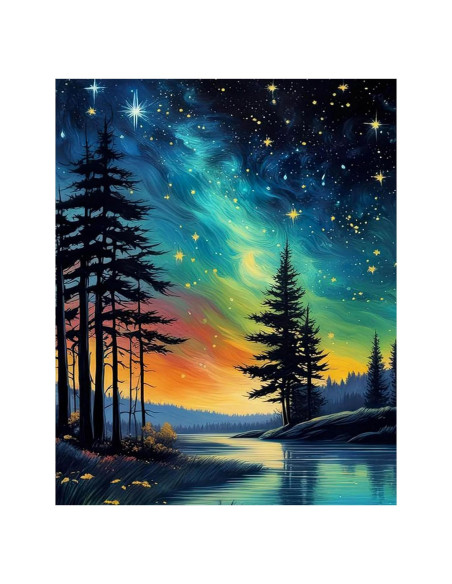 Pintura por Números XACKCME Cielo Estrellado 40.6x50.8 cm Pintura por Números XACKCME Cielo Estrellado 40.6x50.8 cm