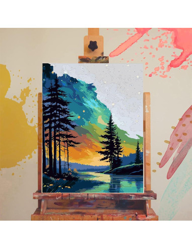 Pintura por Números XACKCME Cielo Estrellado 40.6x50.8 cm