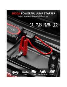 Arrancador de Salto NUSICAN N18 2000A 18000mAh con USB 2