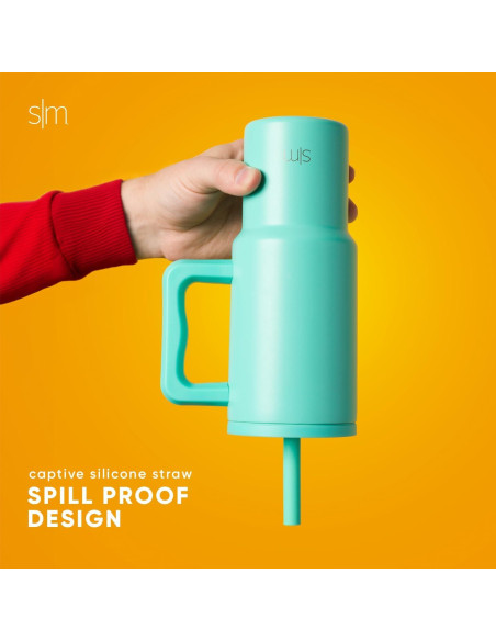 Taza Trek Simple Modern 24 oz con Asa y Tapa Silicona Taza Trek Simple Modern 24 oz con Asa y Tapa Silicona