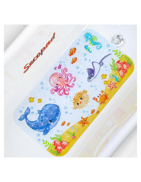 Alfombrilla de baño antideslizante Secopad Pulpo Rosa 70x38 cm Alfombrilla de baño antideslizante Secopad Pulpo Rosa 70x38 cm