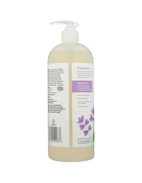 Gel de Ducha Espumoso 365 Whole Foods Lavanda 946 ml Gel de Ducha Espumoso 365 Whole Foods Lavanda 946 ml