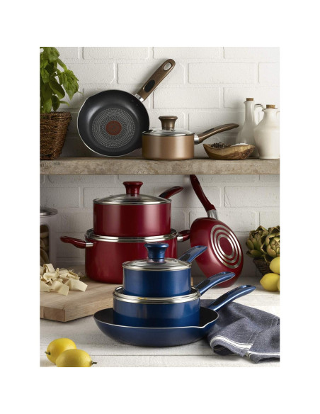 Juego de Utensilios T-fal Excite 14 Piezas Antiadherente Azul Juego de Utensilios T-fal Excite 14 Piezas Antiadherente Azul