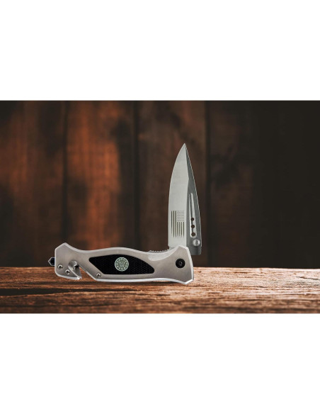 Cuchillo Plegable Táctico USMC Acero Inoxidable 8.89 cm Plata Cuchillo Plegable Táctico USMC Acero Inoxidable 8.89 cm Plata