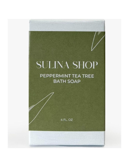 Jabón de Menta y Árbol de Té Sulina Shop - Hidratante 4 Pzas Jabón de Menta y Árbol de Té Sulina Shop - Hidratante 4 Pzas