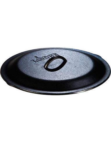 Sartén de Hierro Fundido Sazonado Lodge 30.48 cm con Tapa