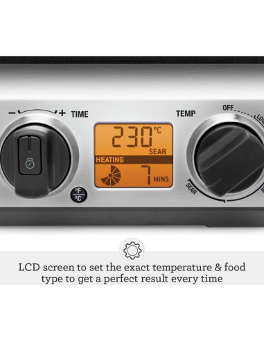 Parrilla Inteligente Breville BGR820XL Acero Inoxidable 1800W