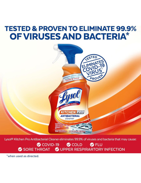 Lysol Pro Limpiador en Spray Antibacteriano 622g - Cocina Lysol Pro Limpiador en Spray Antibacteriano 622g - Cocina