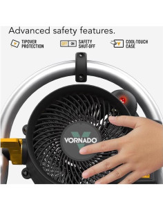 Calentador de Espacio Vornado Velocity HD 2024, 2.73kg, Negro 2