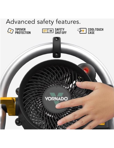 Calentador de Espacio Vornado Velocity HD 2024, 2.73kg, Negro Calentador de Espacio Vornado Velocity HD 2024, 2.73kg, Negro