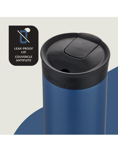 Vaso de Viaje Contigo Huron 2.0 Acero Inoxidable 473 mL