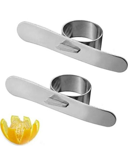 Paquete de 2 peladores de naranja DNHCLL de acero inoxidable Paquete de 2 peladores de naranja DNHCLL de acero inoxidable