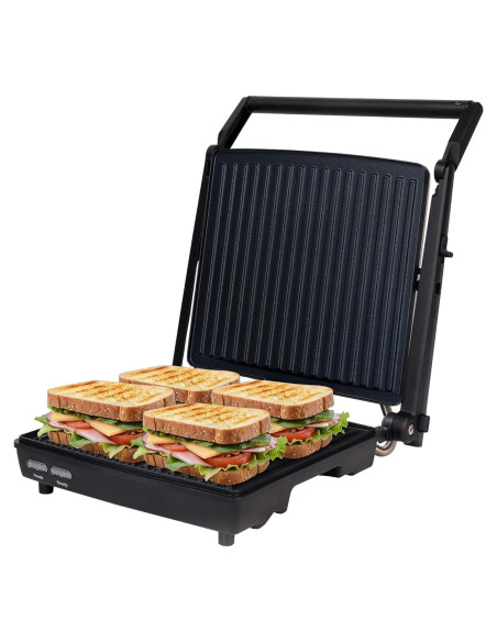 Prensa Panini Courant CPP-4141ST Acero Inoxidable 1400W Prensa Panini Courant CPP-4141ST Acero Inoxidable 1400W
