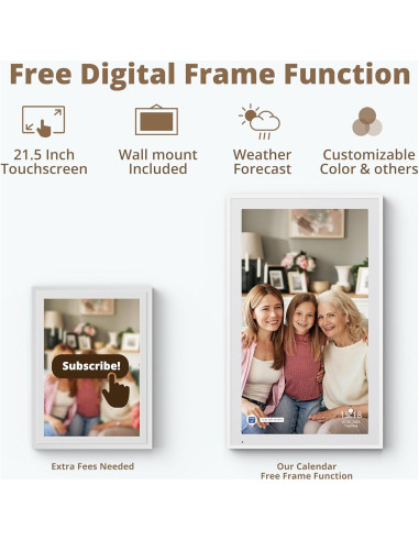 Calendario Digital Dragon Touch 21.5" FHD Táctil Inteligente